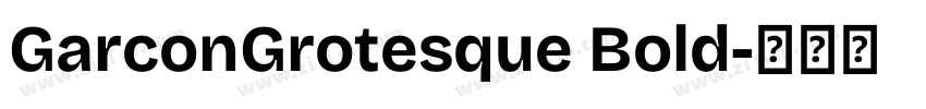 GarconGrotesque Bold字体转换